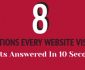 8 Questions Your Website Visitors Want Answered Within 10 Seconds [Infographic]