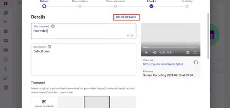 YouTube Adds Option to Reuse Details from Previous Videos to Streamline Uploads, New Mobile Analytics